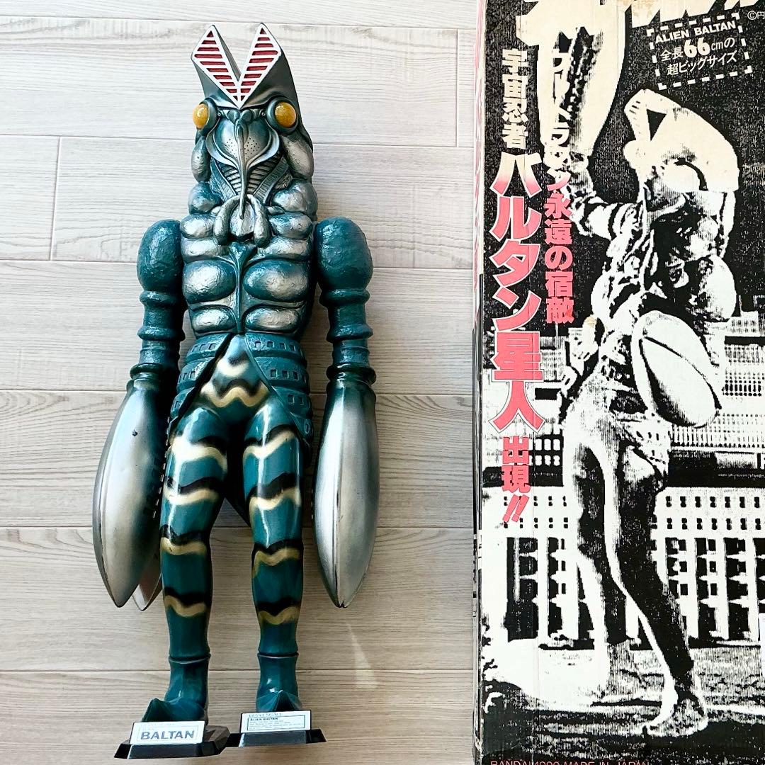 【希少】バルタン星人 66cm ジャイアントスケール　超ビッグサイズ フィギュア 宇宙忍者 バルタン星人 ジャイアントスケール 全長66cmの超ビッグ