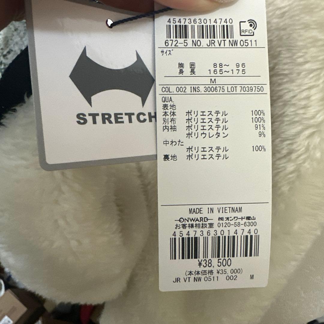 新品タグ付き】23区GOLF ジャケットM ゴルフウェア ホワイトボア