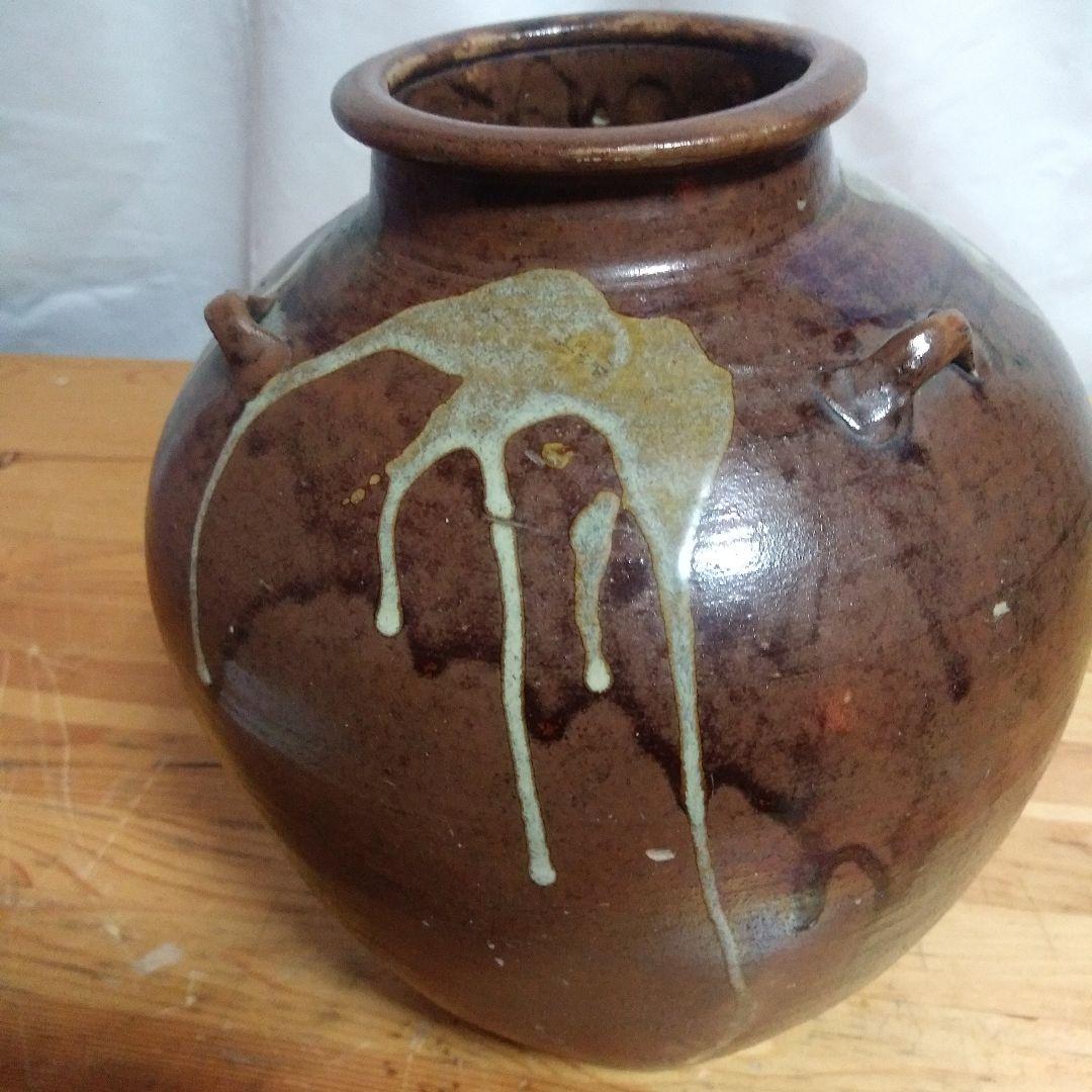 丹波焼き茶壺 飾壺 丹波焼 焼締【販売】-茶道具は京都しみず孔昌堂