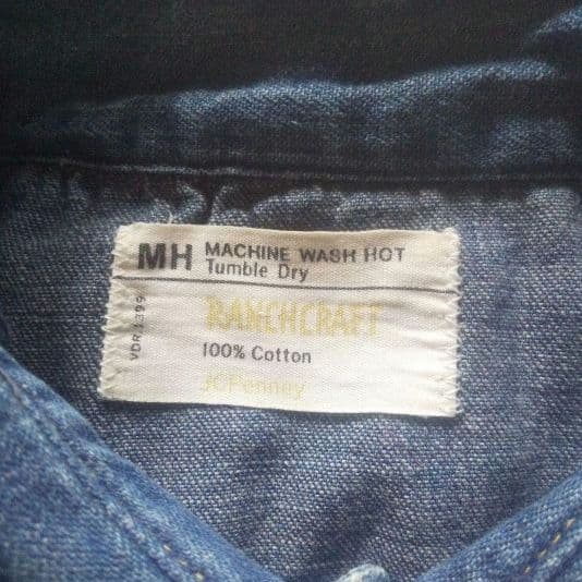 60s〜ビンテージ RANCHCRAFT JCペニー デニム ウエスタン シャツ