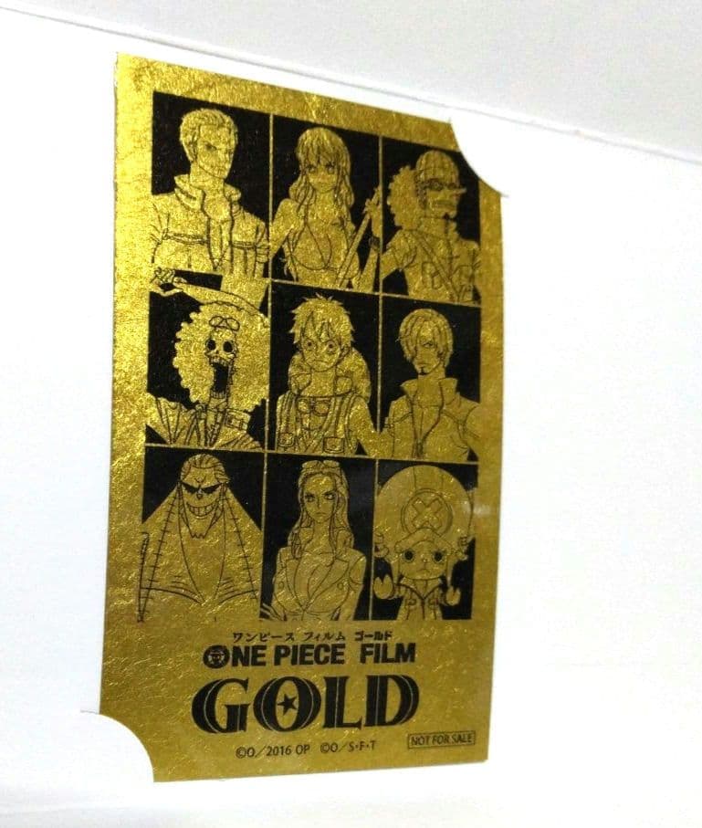 ONEPIECE 麦わらの一味 ゴールデン抽選会 A賞 金箔カード