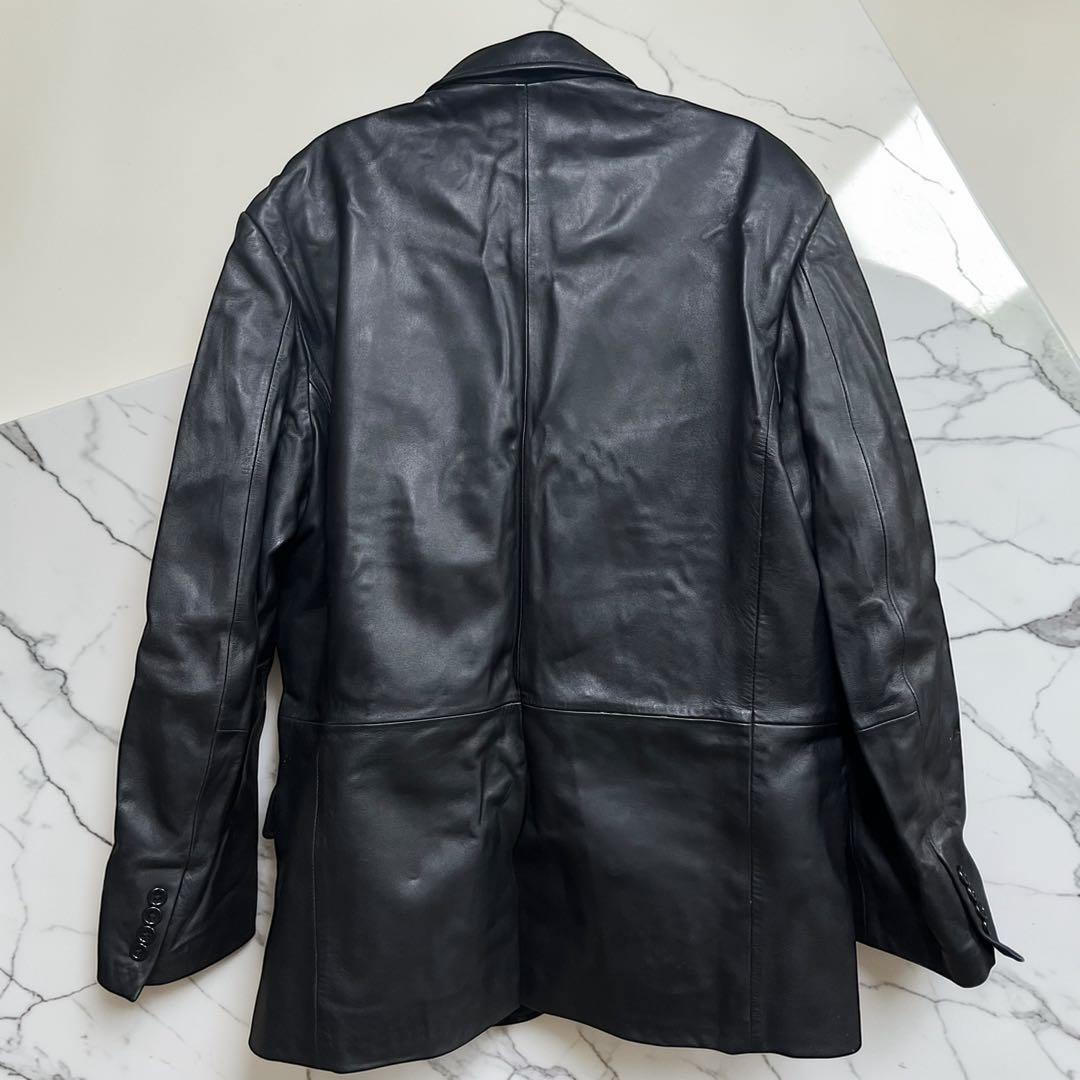 ✨レア✨オールドユニクロ Lサイズ 黒 レザージャケット ラムレザー