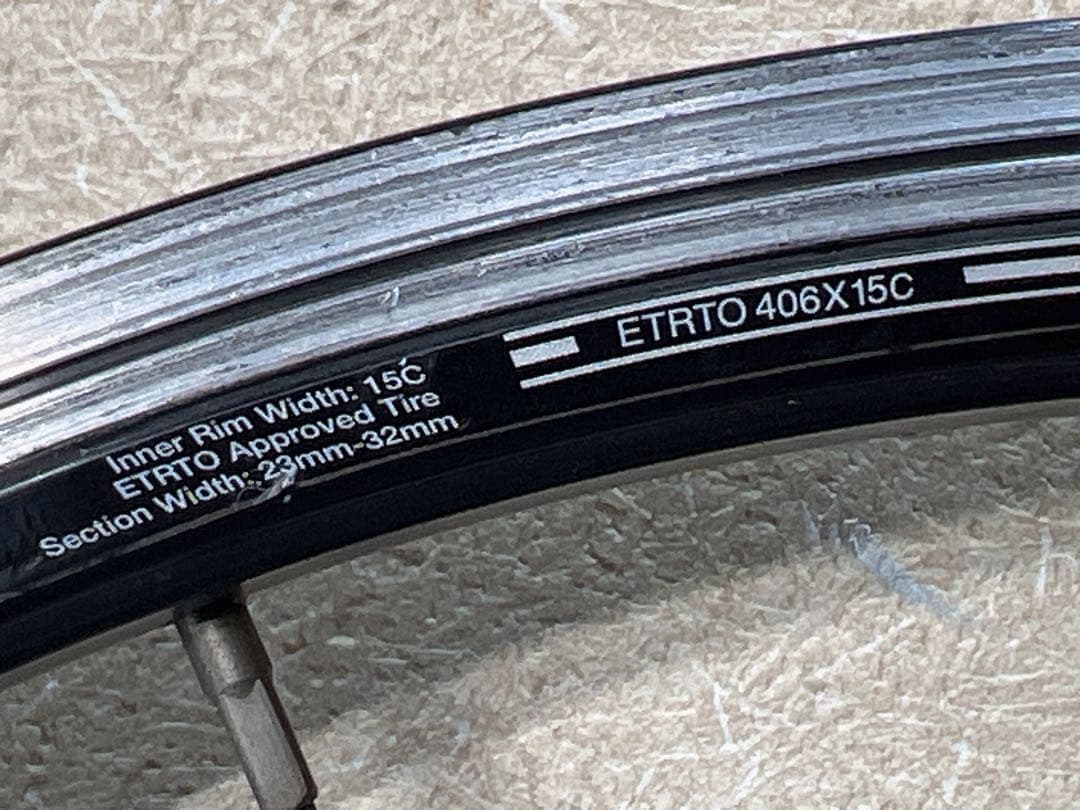 DAHONダホン WTB ETRTO 406X15C 前面と背面 ホイール - メルカリ