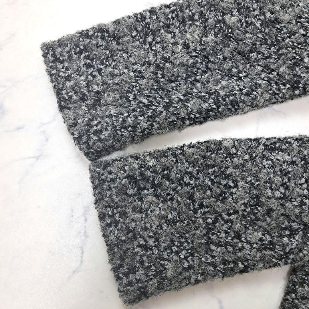 HERNO ヘルノ ツイード ダウン コート ウール アルパカ 2way 44 - メルカリ