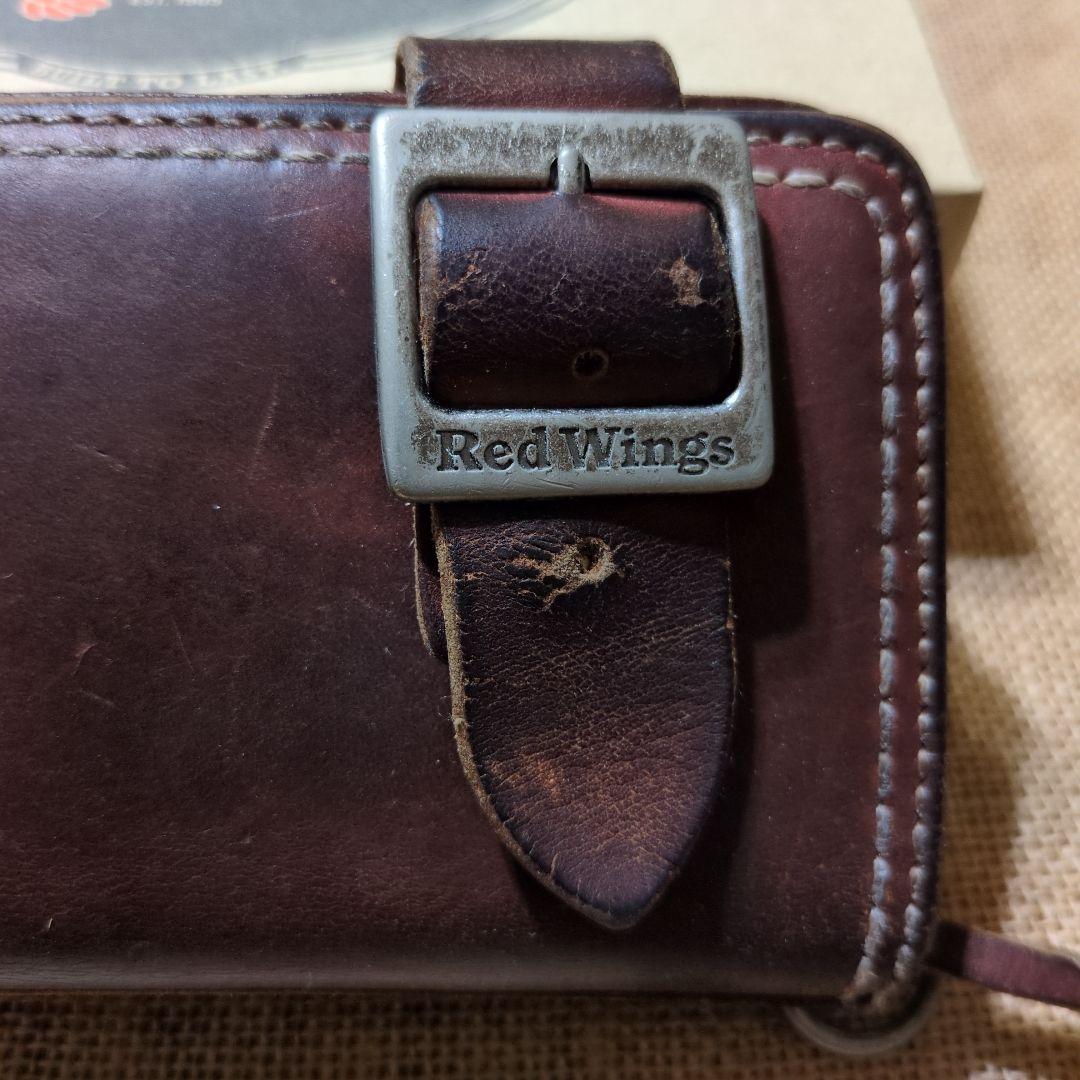 Red Wing Shoes 本革長財布 ブラウン - メルカリ