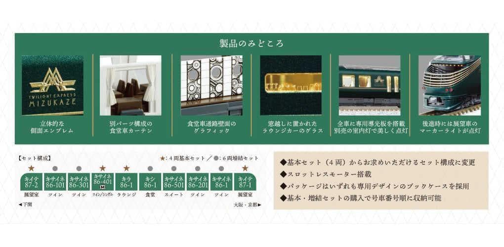 KATO 10-1965 87系「TWILIGHT EXPRESS 瑞風」4両