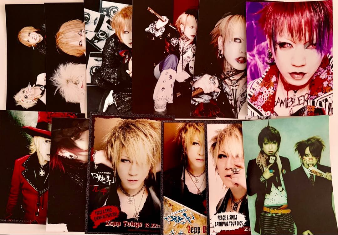 the GazettE RUKI直筆サイン2枚・新品未開封ベアキー等まとめ売り