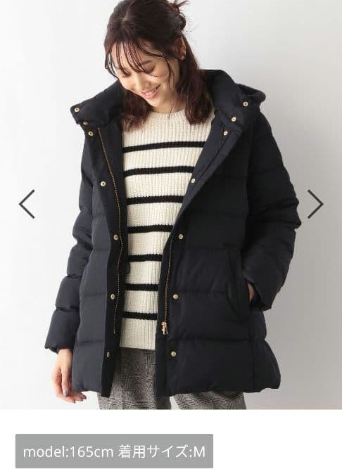 着用数回】グローバルワーク ウツクシルエット 撥水ダウンコート