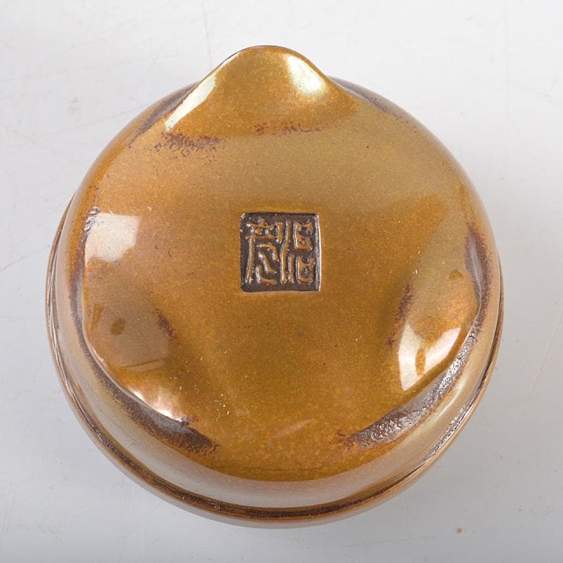 高岡銅器 下尾治彦作 古銅 すかし三足香炉 共箱 V R5263 - メルカリ