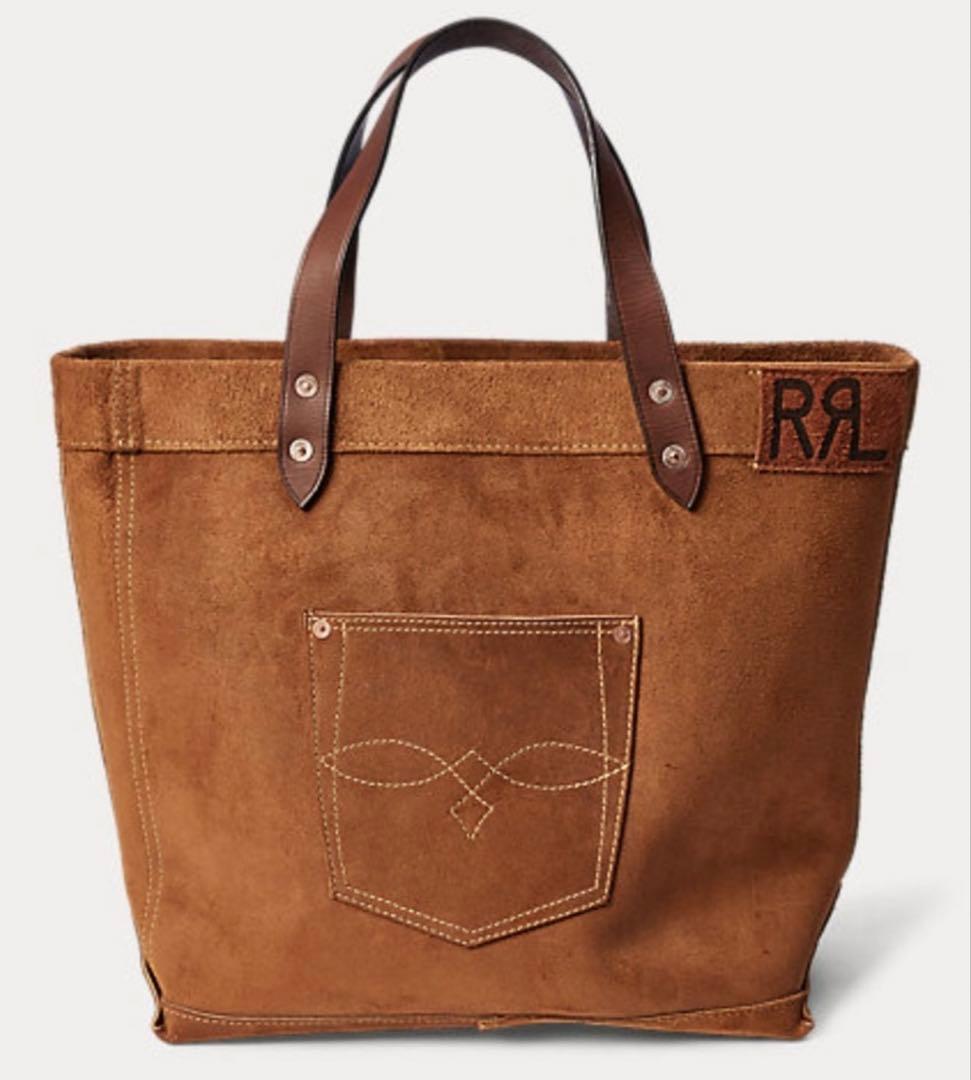 RRL ダブルアールエル Ranch Suede Tote定価23万コロラド牛革 RRL ダブルアールエル Ranch Suede Tote スエードトート (RRL/トート