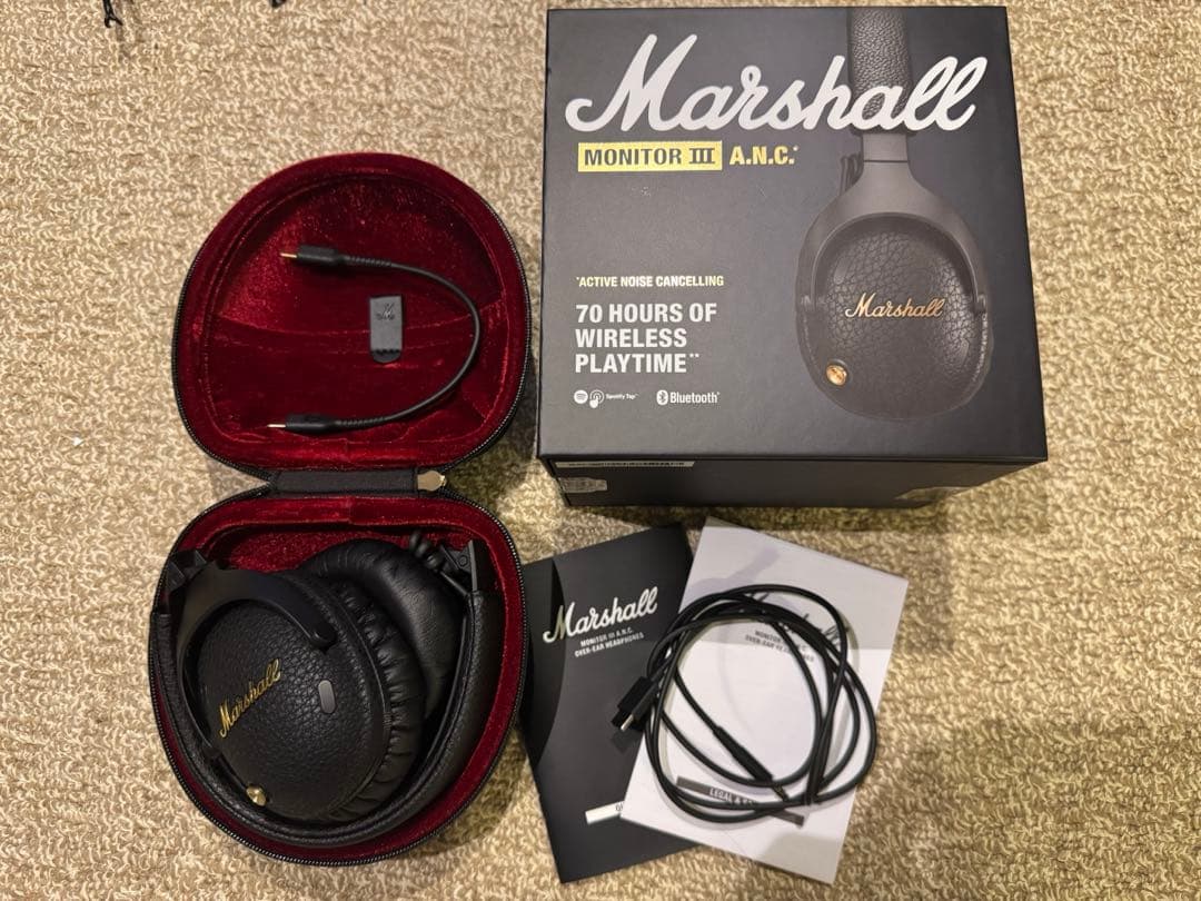 Marshall Monitor III マーシャル　ヘッドホン　ヘッドフォン MONITOR III A.N.C. – Marshall │ 完実電気株式会社 | KANJITSU DENKI