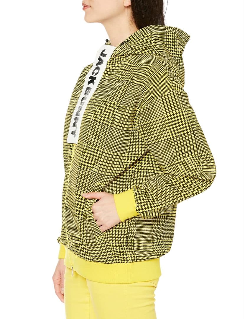 ほぼ未使用 ジャックバニー グレンチェック柄 ダンボールスウェット