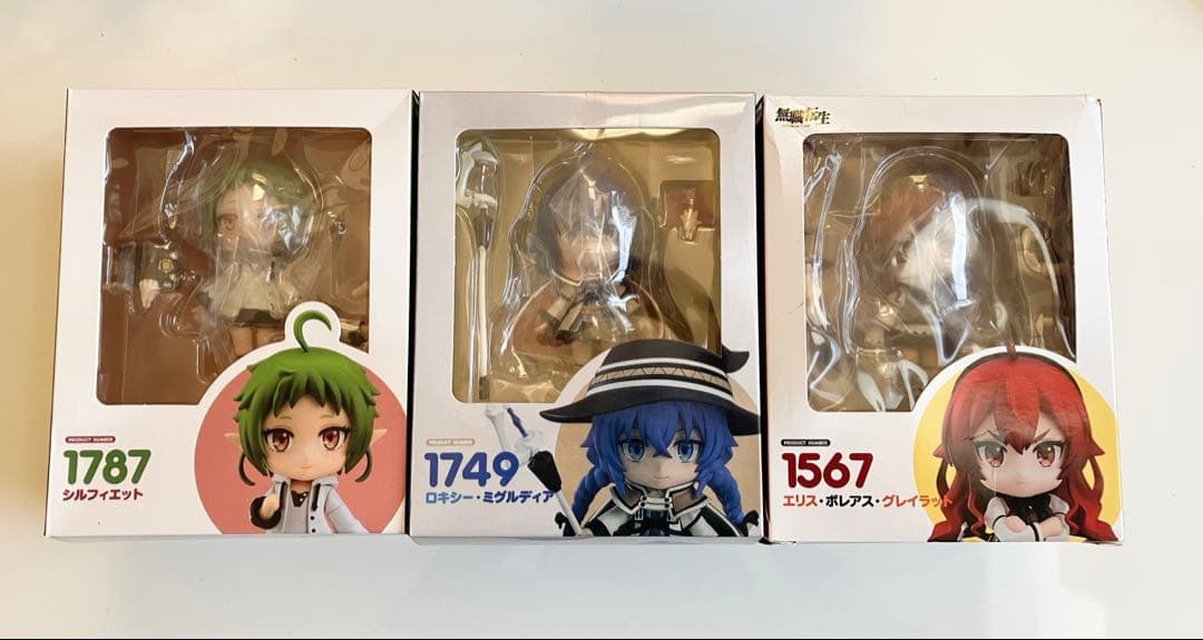 ねんどろいど　フィギュア 3体セット　無職転生　ロキシー　エリス　シルフィ