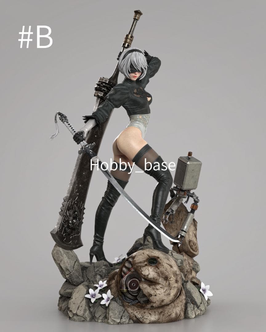 ニーア オートマタ 2B 1/6 フィギュア ガレージキット 未塗装未組立 2