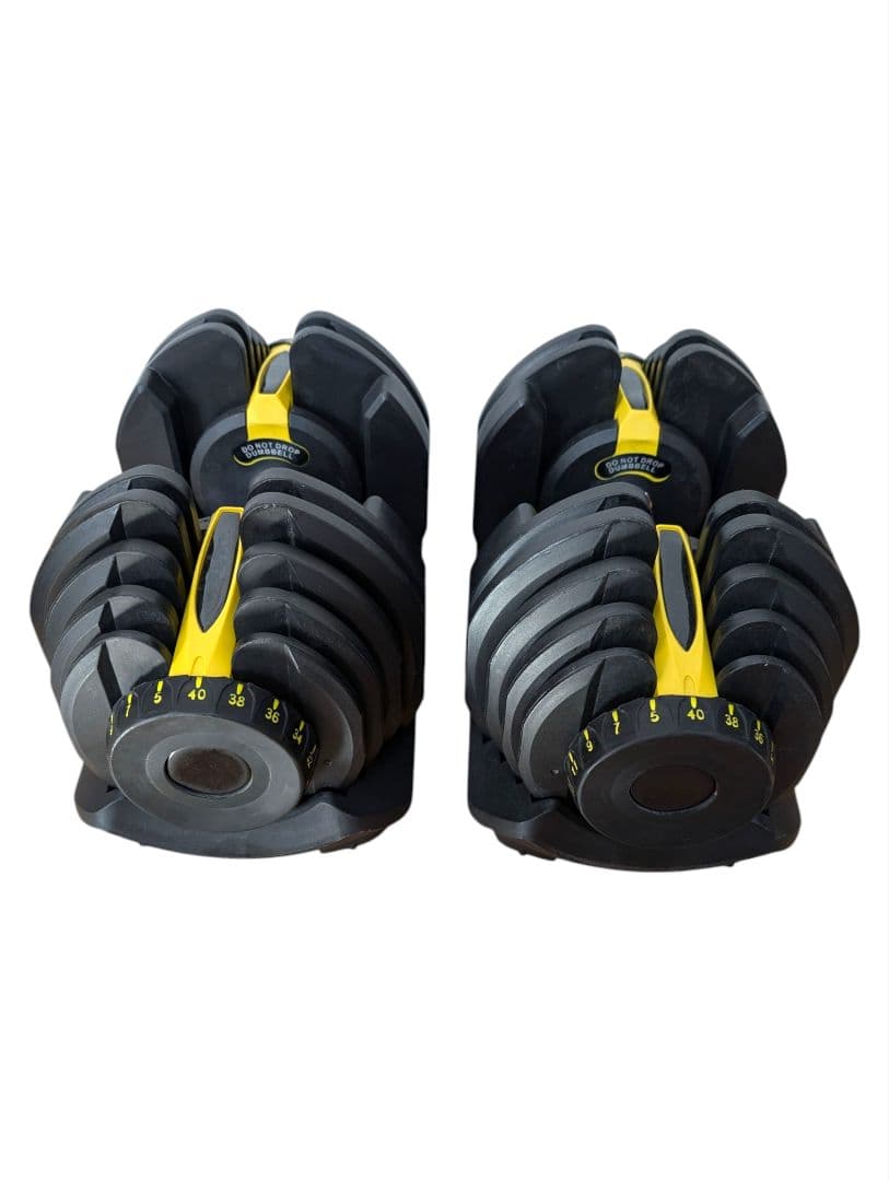 たのめる便】可変式ダンベル ダイヤル調整5Kg〜40Kg① 筋トレ - メルカリ