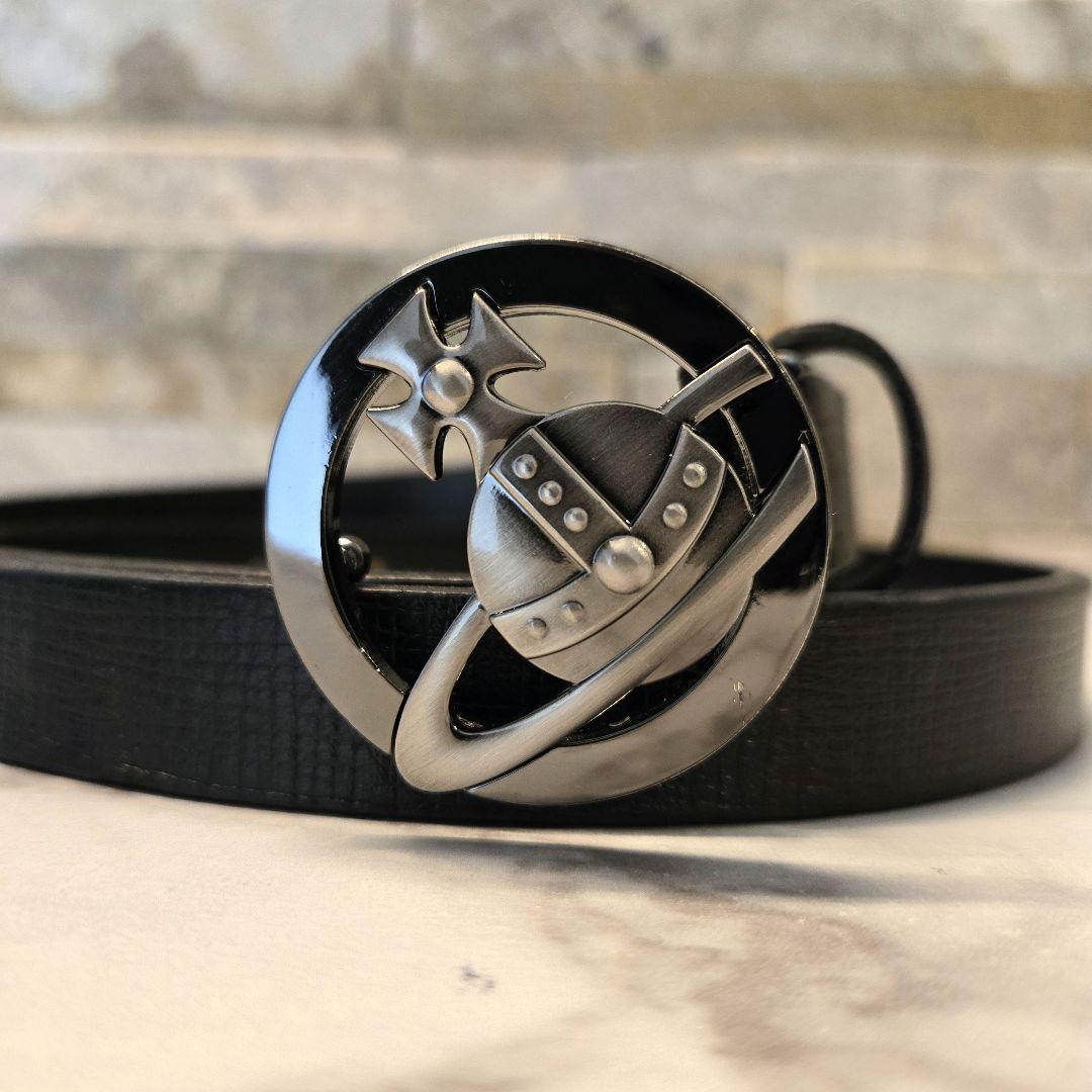 Vivienne Westwood ヴィヴィアン レザー ベルト オーブ 黒 - メルカリ