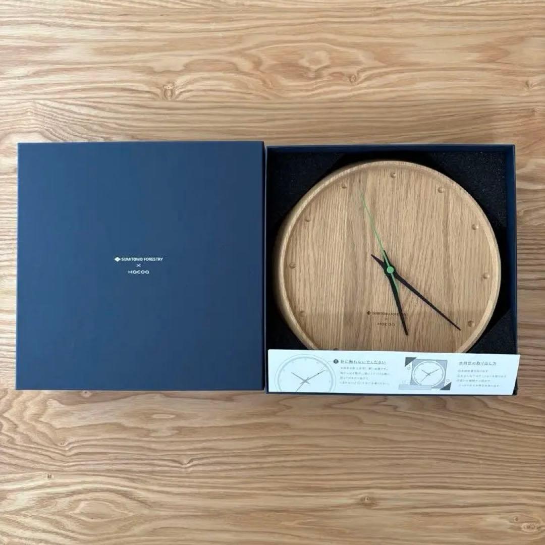 住友林業 × Hacoa 木製壁掛け時計 オーク - メルカリ