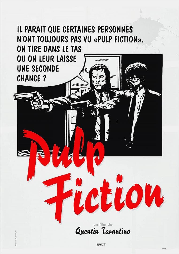 フランス版イラストポスター『パルプ・フィクション』（Pulp Fiction