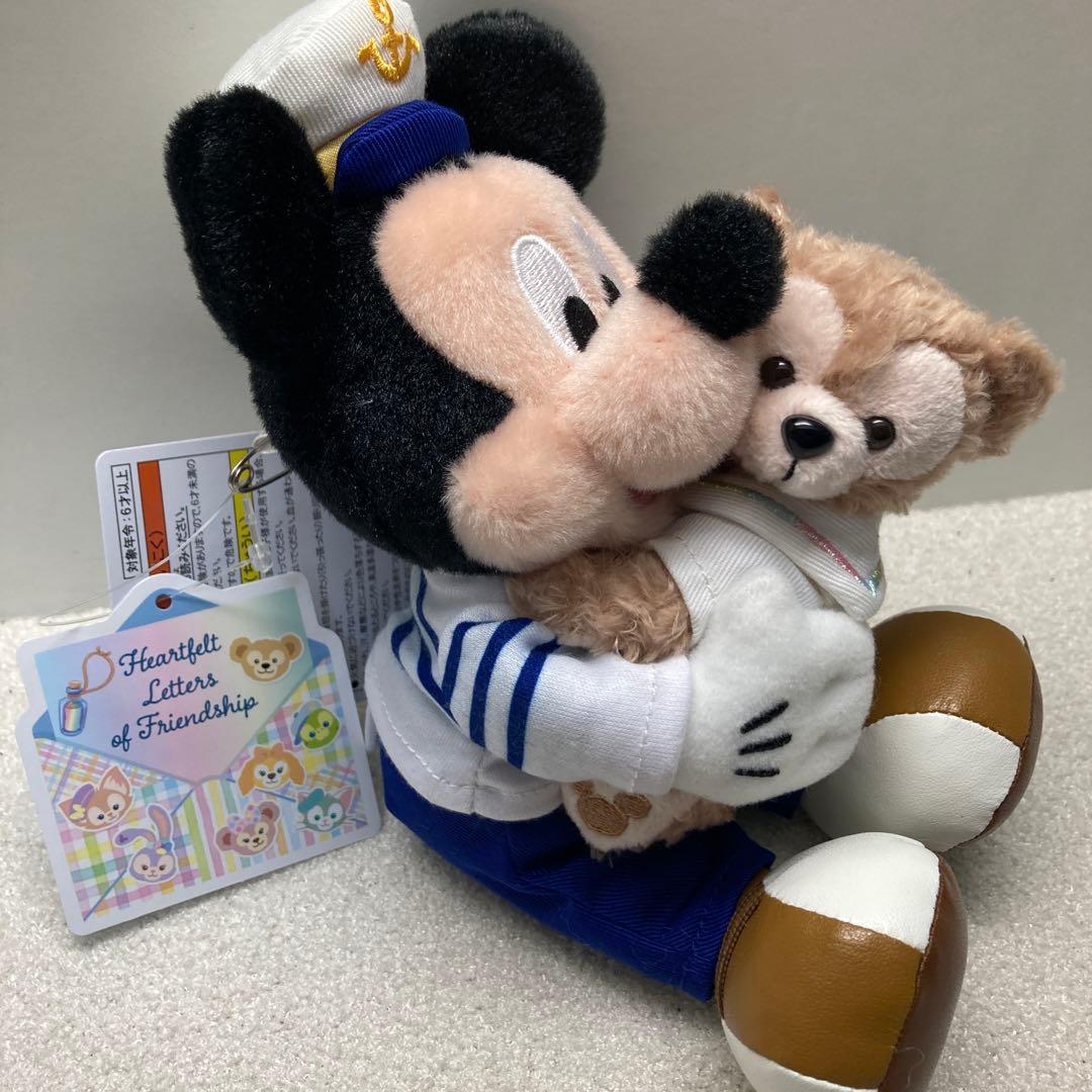 ダッフィー　ミッキーマウス 　ぬいぐるみバッジ　ぬいば　ディズニー