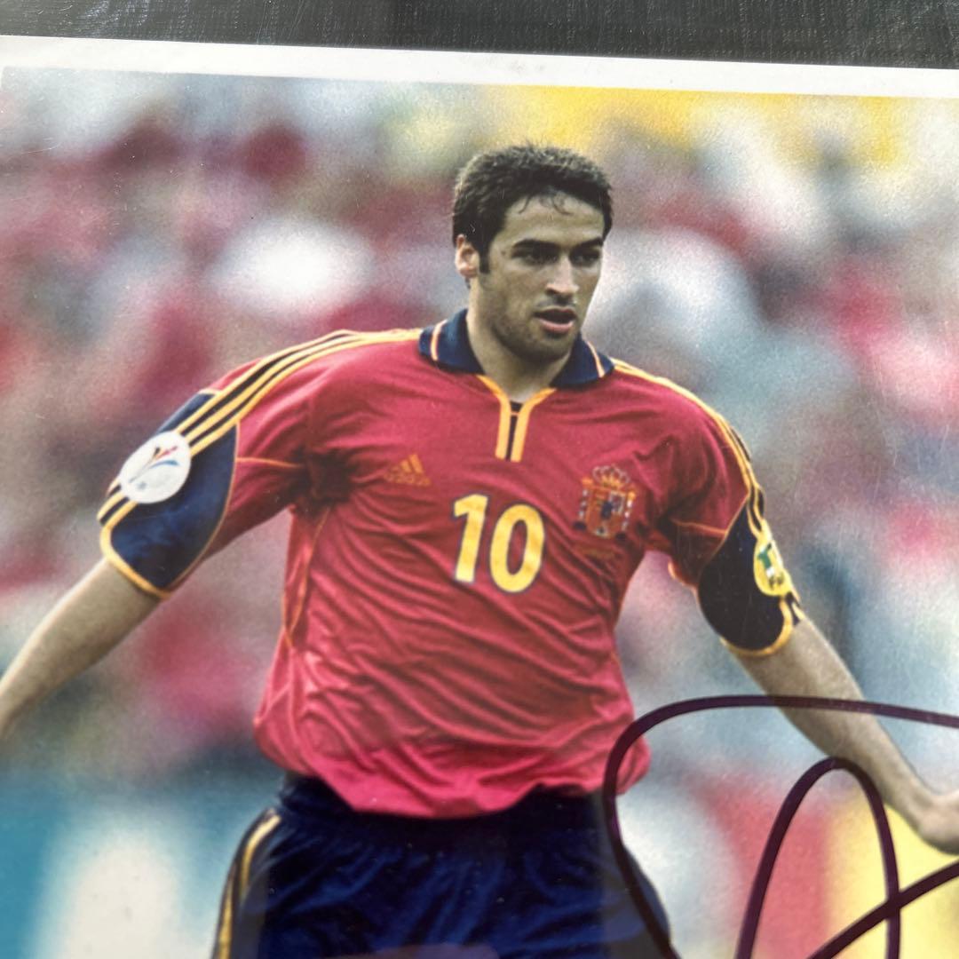 ラウール スペイン代表 ユーロ 直筆サイン入り 8x10フォト レアル