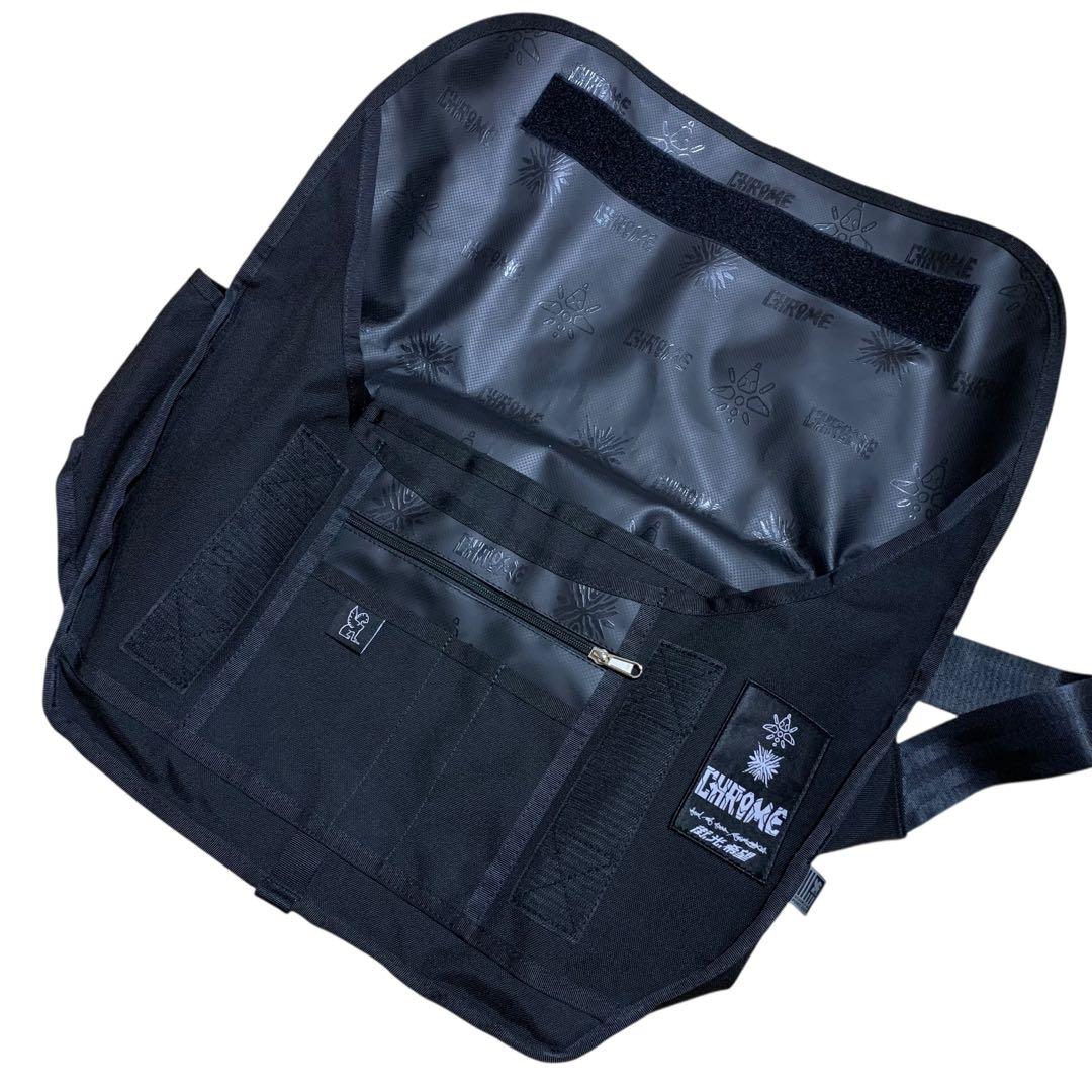 CHROME 澁谷忠臣 SENSE コラボ メッセンジャーバッグ 大容量 刺繍