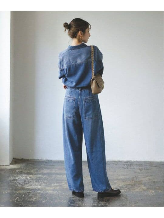 新品！NOBLE スージングデニムフォルムタックパンツ ノーブル IENA