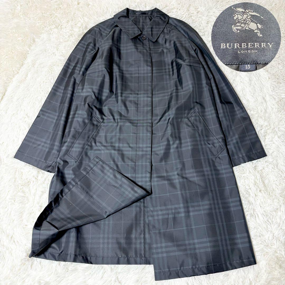 バーバリーロンドン ステンカラーコート ノバチェック 大きいサイズ 15