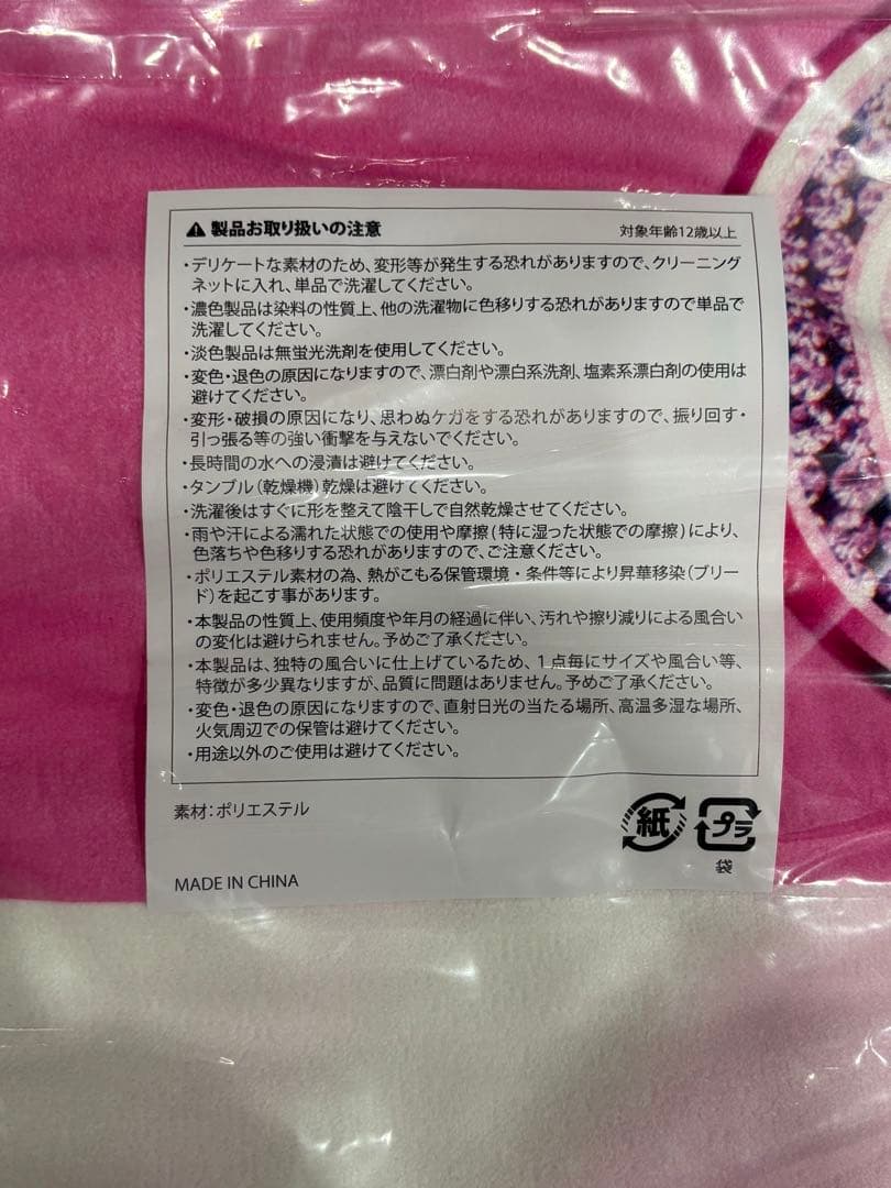 【値下げ不可】ちゃんみなプリントタオル メッシュバッグ付き