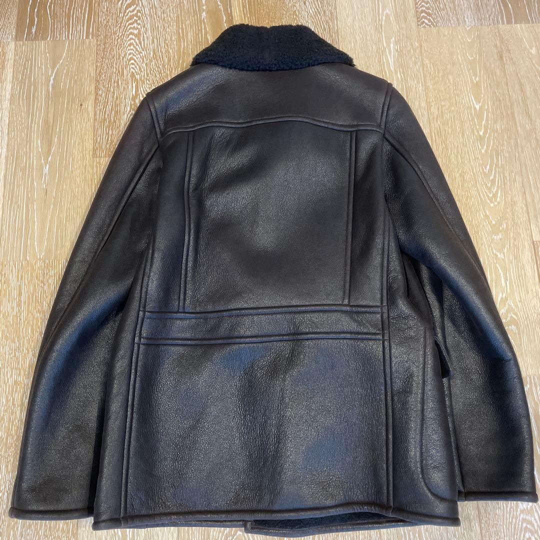 ジルサンダー Jil sander レザー ムートンコート カーコート - メルカリ