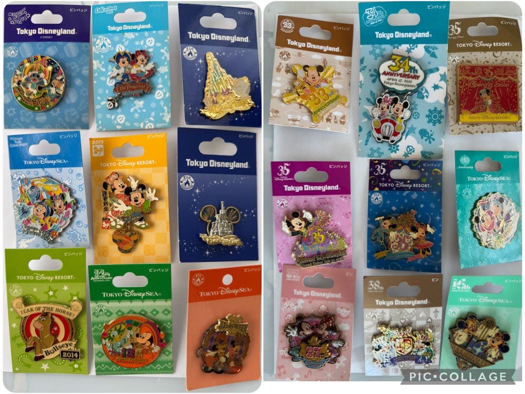 ディズニーピンバッジ 210個 まとめ売り