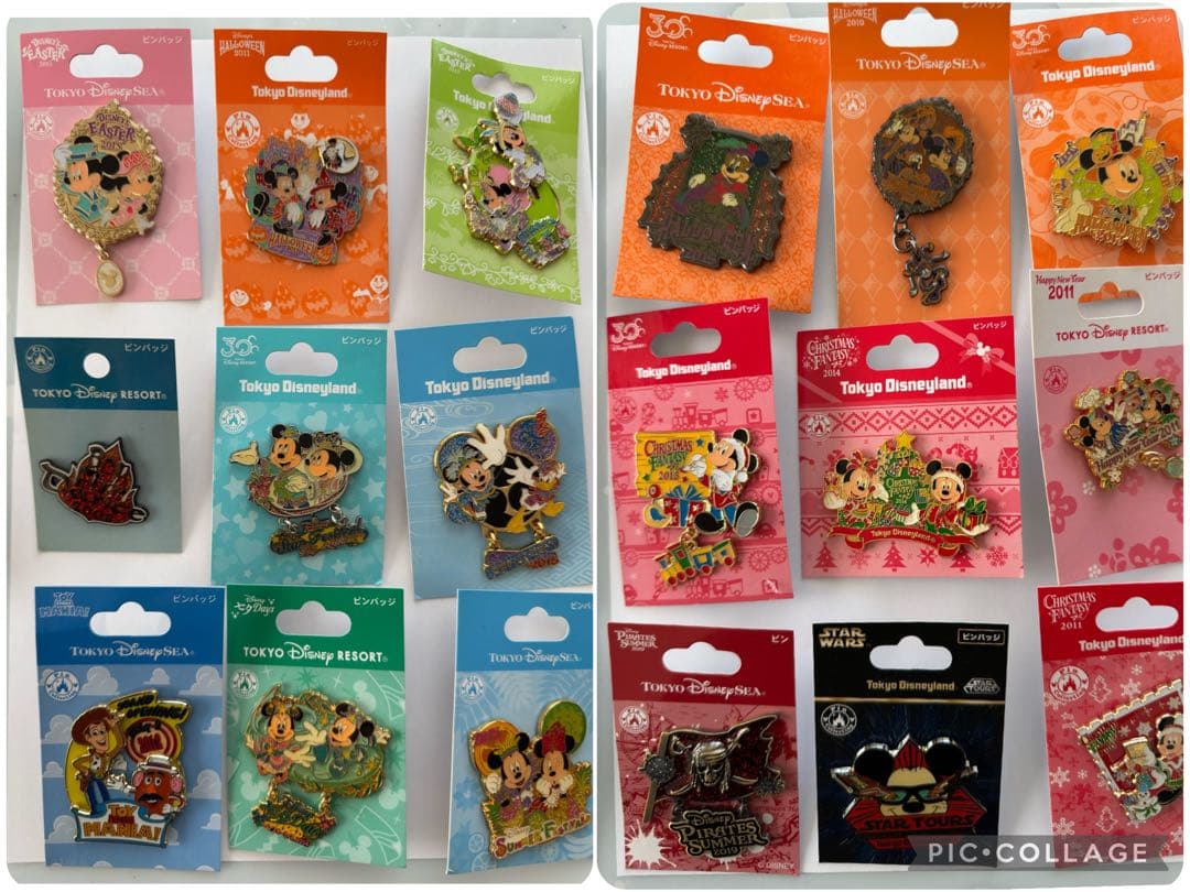 ディズニーピンバッジ 210個 まとめ売り