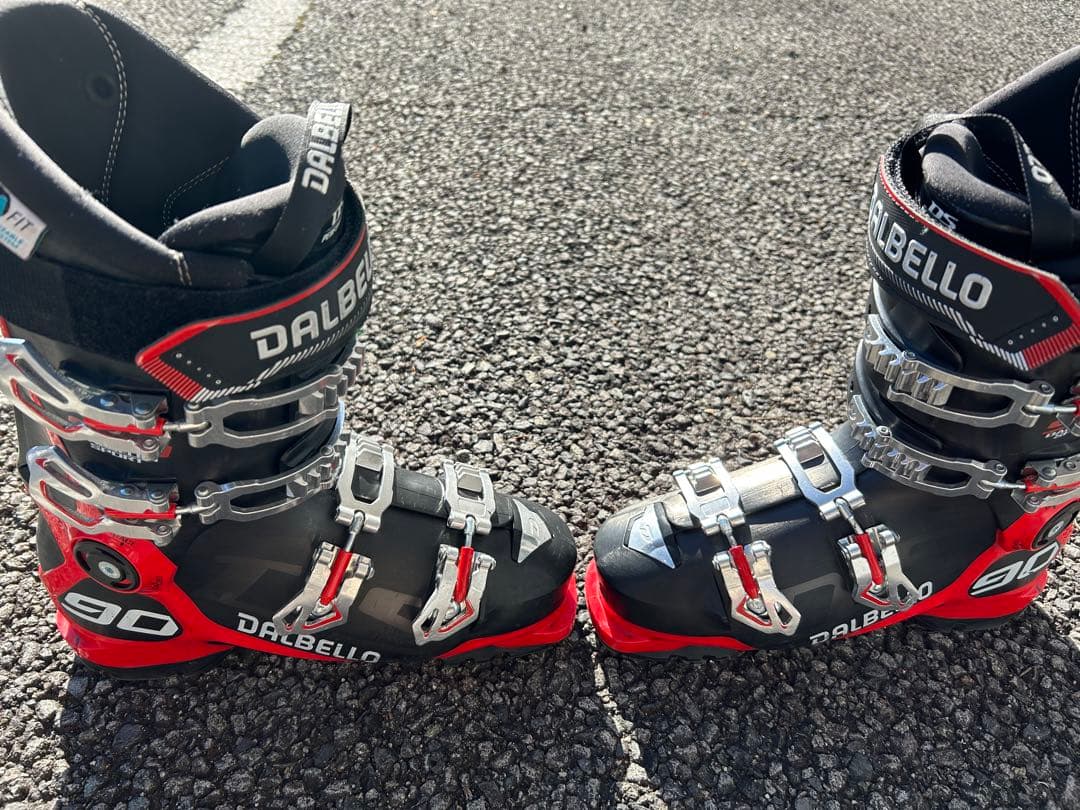 DALBELLO スキー ブーツ 90 ブラック/レッド インソール未使用