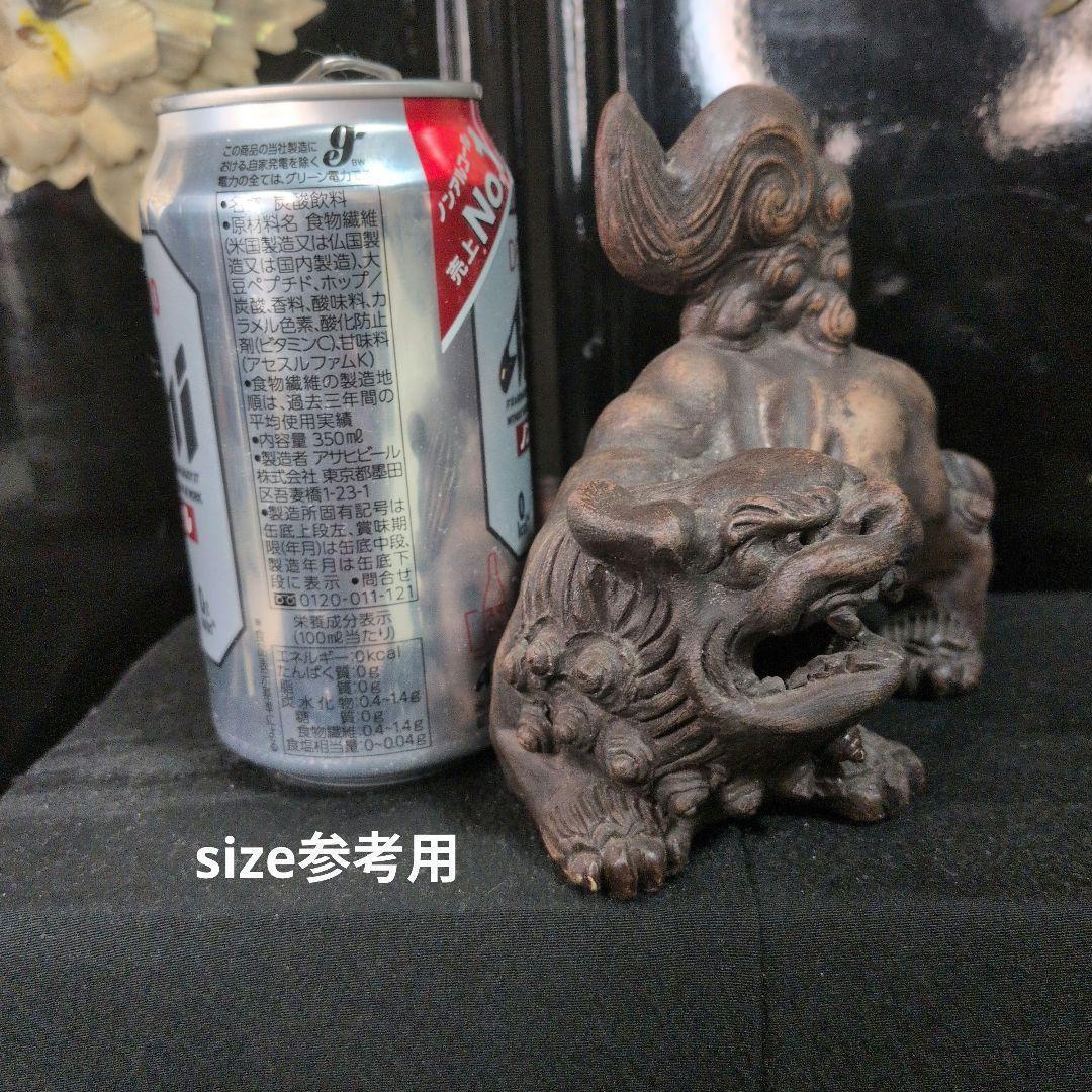 縁起物☆威風堂々☆備前焼☆狛獅子☆獅子☆骨董品 古美術 - メルカリ
