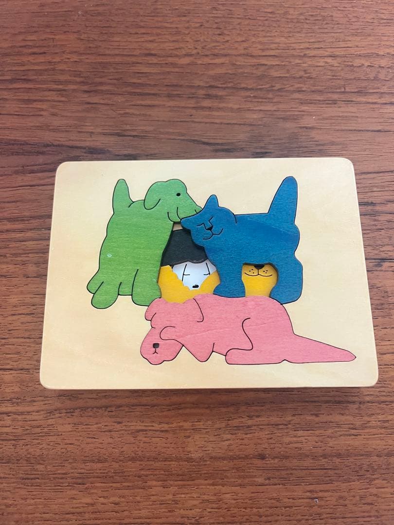 ジョージラックパズル　希少なアンティーク品 動物テーマ 木製パズル7セット