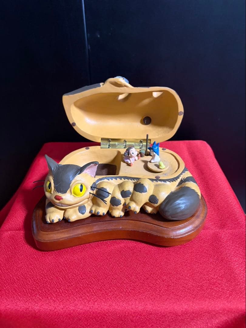 【となりのトトロ】ネコバストトロオルゴール付き小物入　初期モデル絶版品