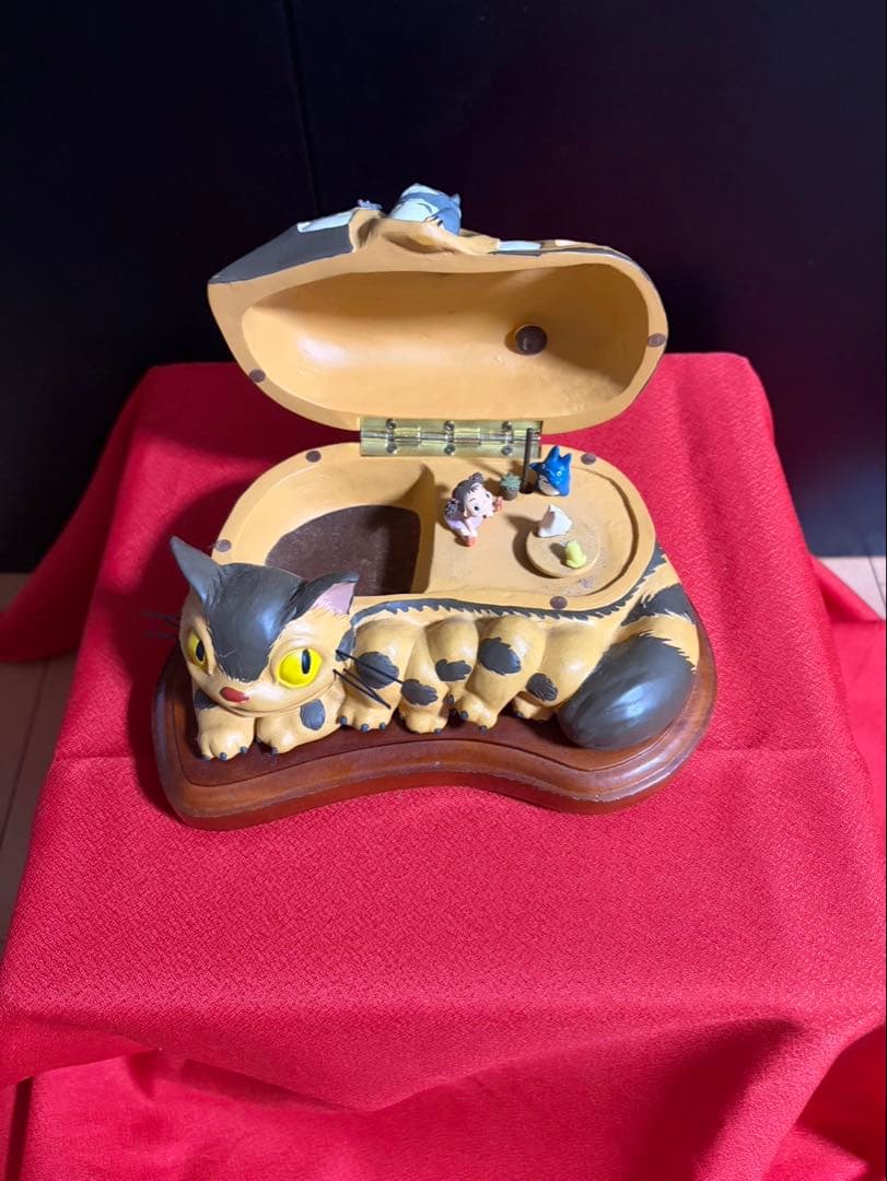 【となりのトトロ】ネコバストトロオルゴール付き小物入　初期モデル絶版品