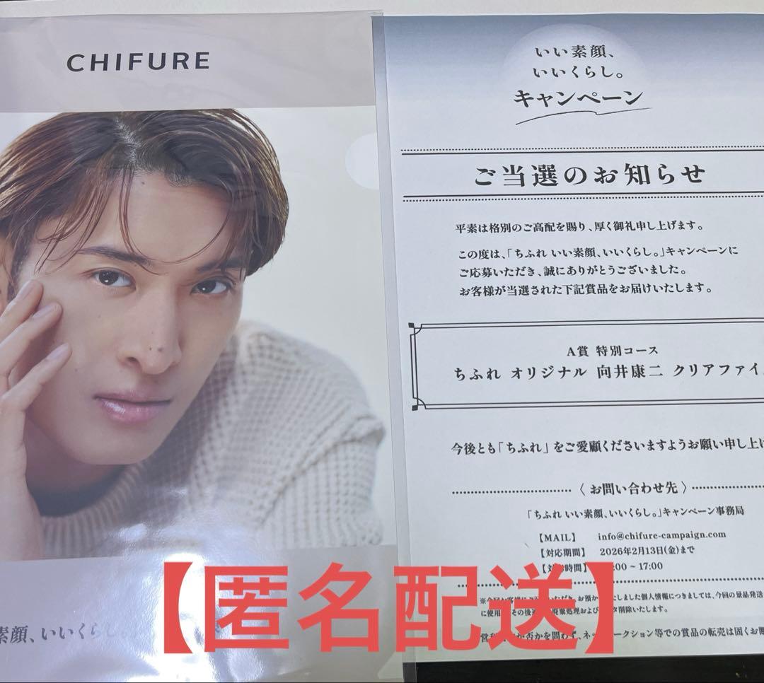 向井康二】ちふれ 当選品【クリアファイル】 - メルカリ