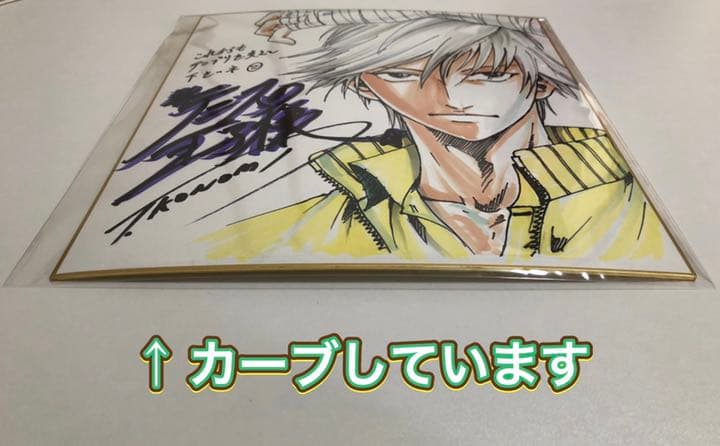 テニスの王子様 許斐先生直筆メッセージ入り色紙、原稿コピー、リーフレット