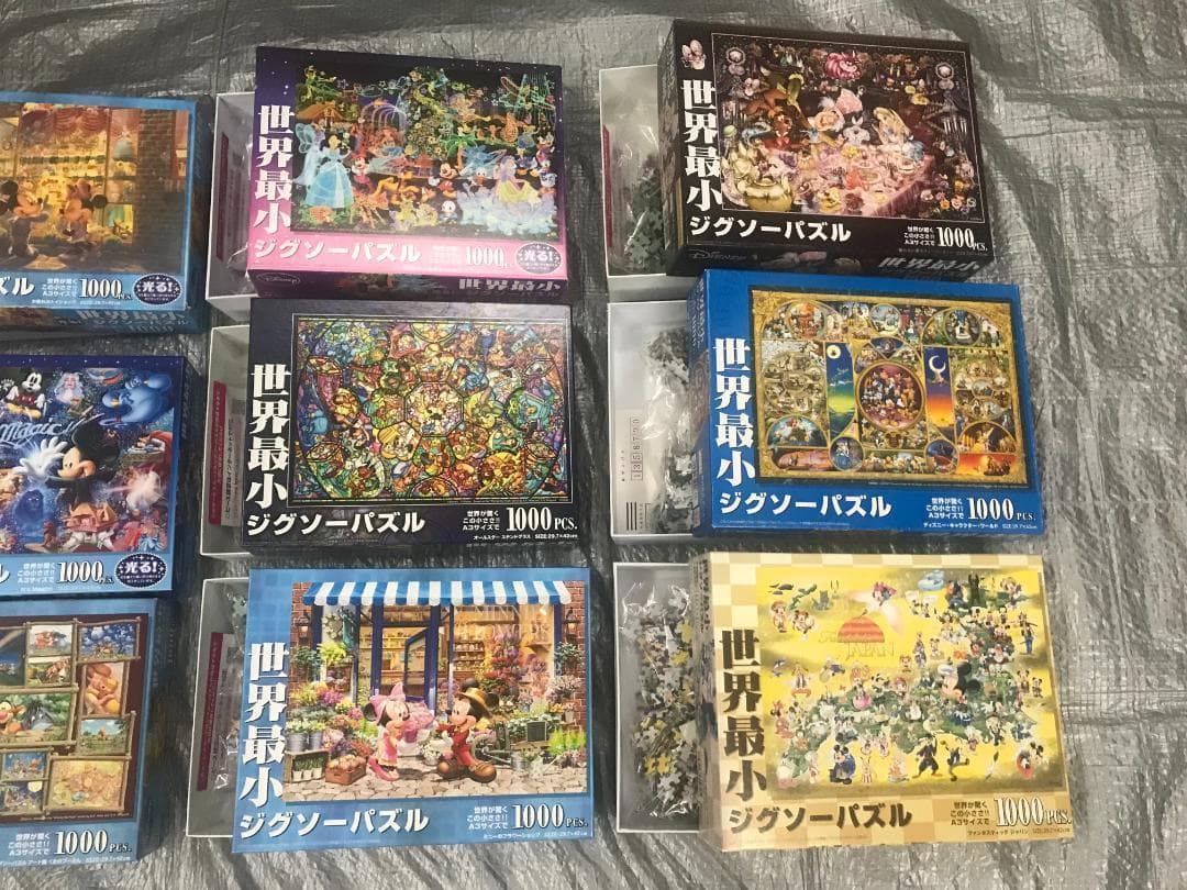 ピース未開封 世界最小 ジグソーパズル ディズニー 1000ピース 11個セット