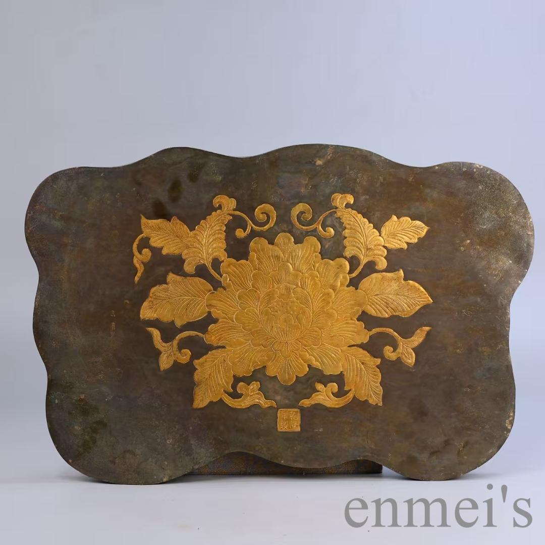 中国古美術 鏨刻酒器揃 描金 純銅製 茶道具 酒道具 宴席用 金属工芸