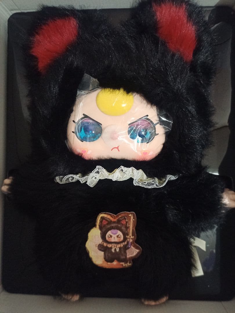 ★新品！★オイル目★Baby three★AI800%★黒猫★ぬいぐるみ★