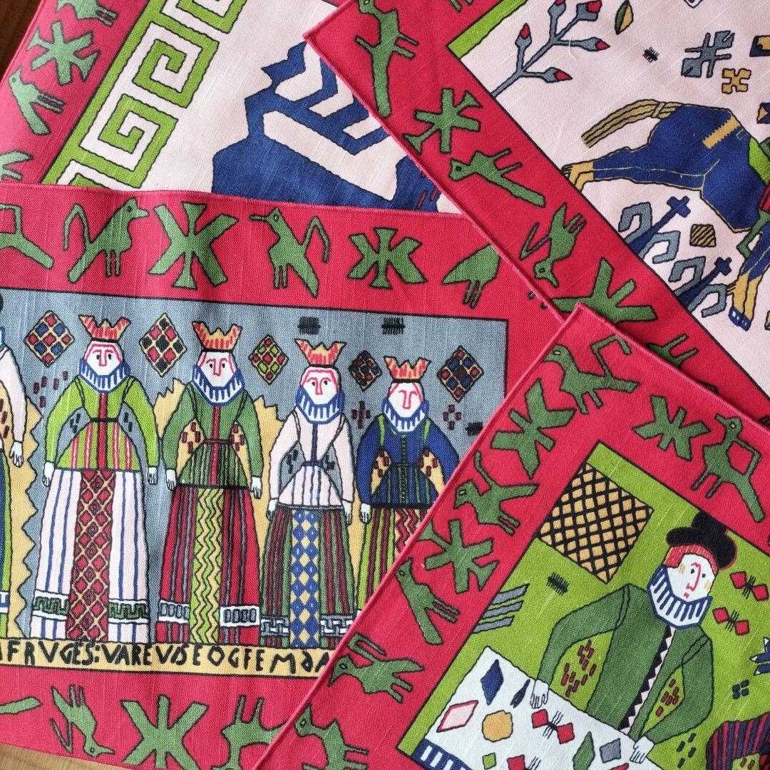 LEIF THESEN ノルウェー タペストリー ランチョンマット コットン