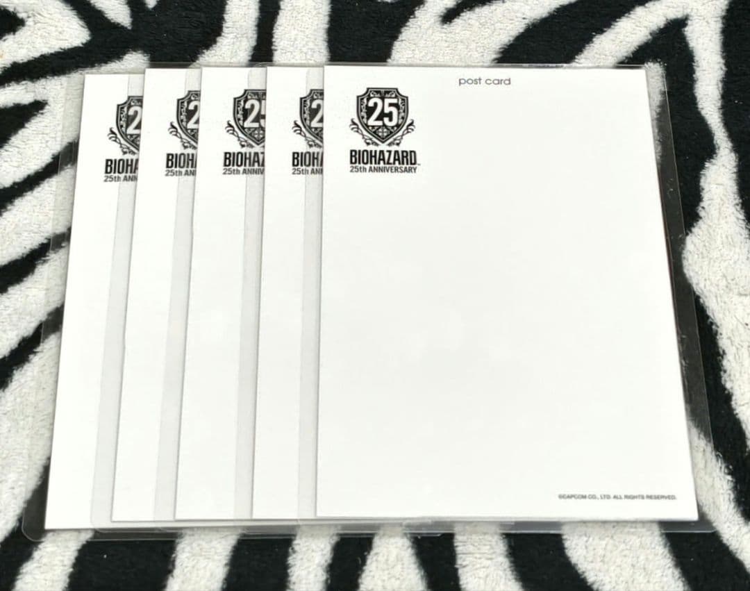 バイオハザード 25th ポストカード 5種セット ラミネート バラ売り❌️