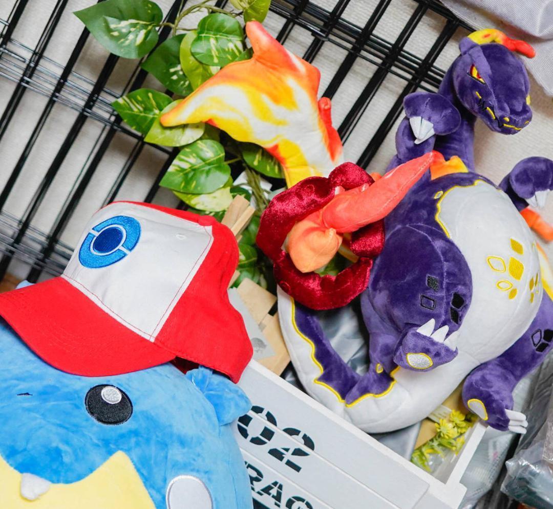 リザードン　ぬいぐるみ　キョダイマックス　色違い　３８ｃｍリボン袋付【残3限定】