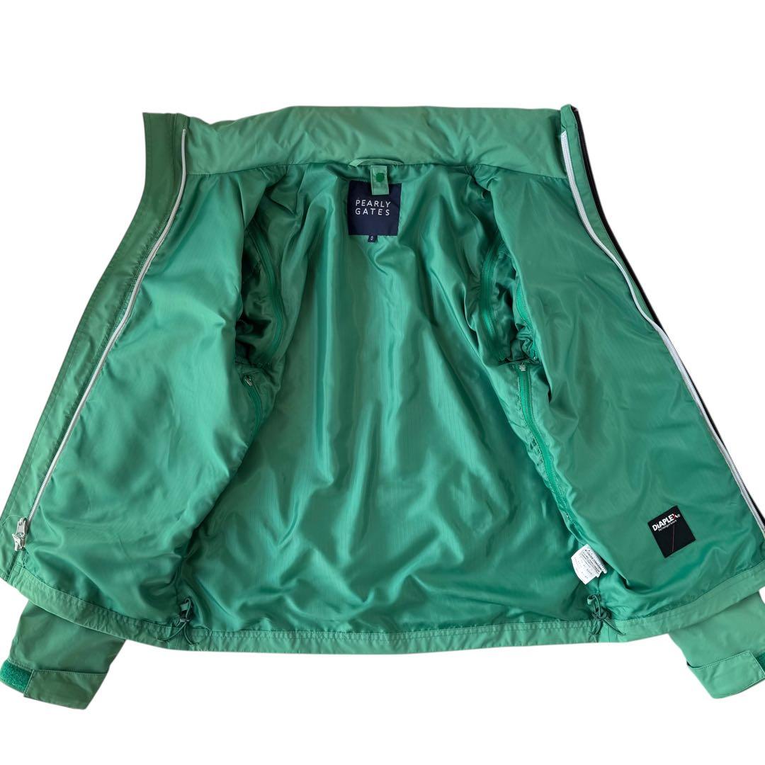 パーリーゲイツ 2WAYレインジャケット フルジップ フード付きレイン