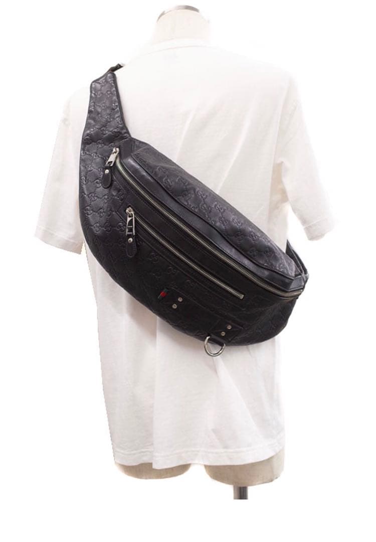 正規美品 GUCCI グッチ ボディバッグ ウエストポーチ 246409 GUCCI（グッチ） グッチシマ・ボディバッグショルダーバッグウエスト