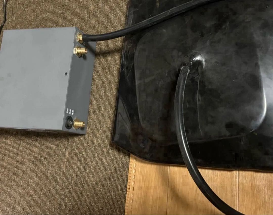 1人使用可能】バキュームベッド 黒 ラテックス エアーベッド 電動