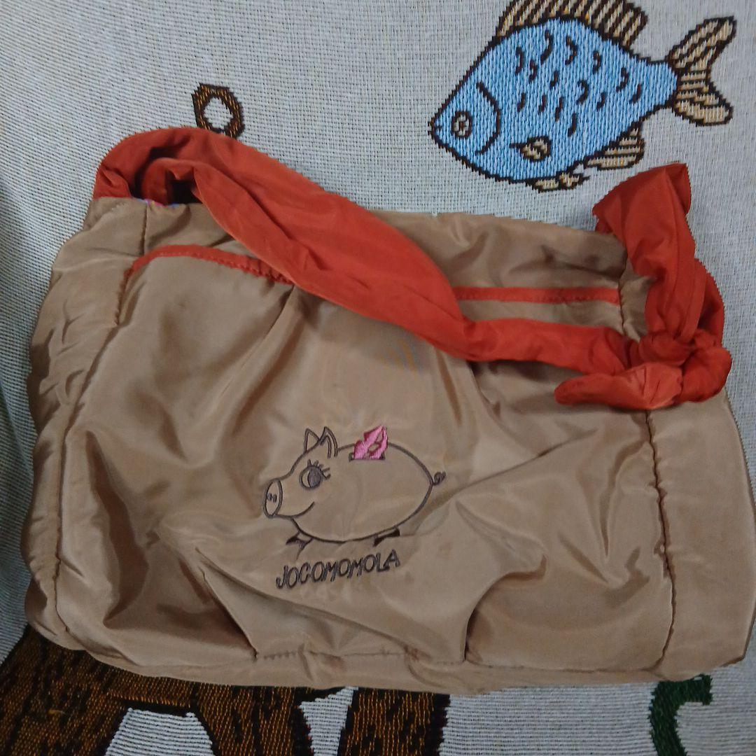 JOCOMOMOLA マザーズバッグ 豚の刺繍 Jocomomola（ホコモモラ） トートバッグ フラワー刺繍ナイロントート