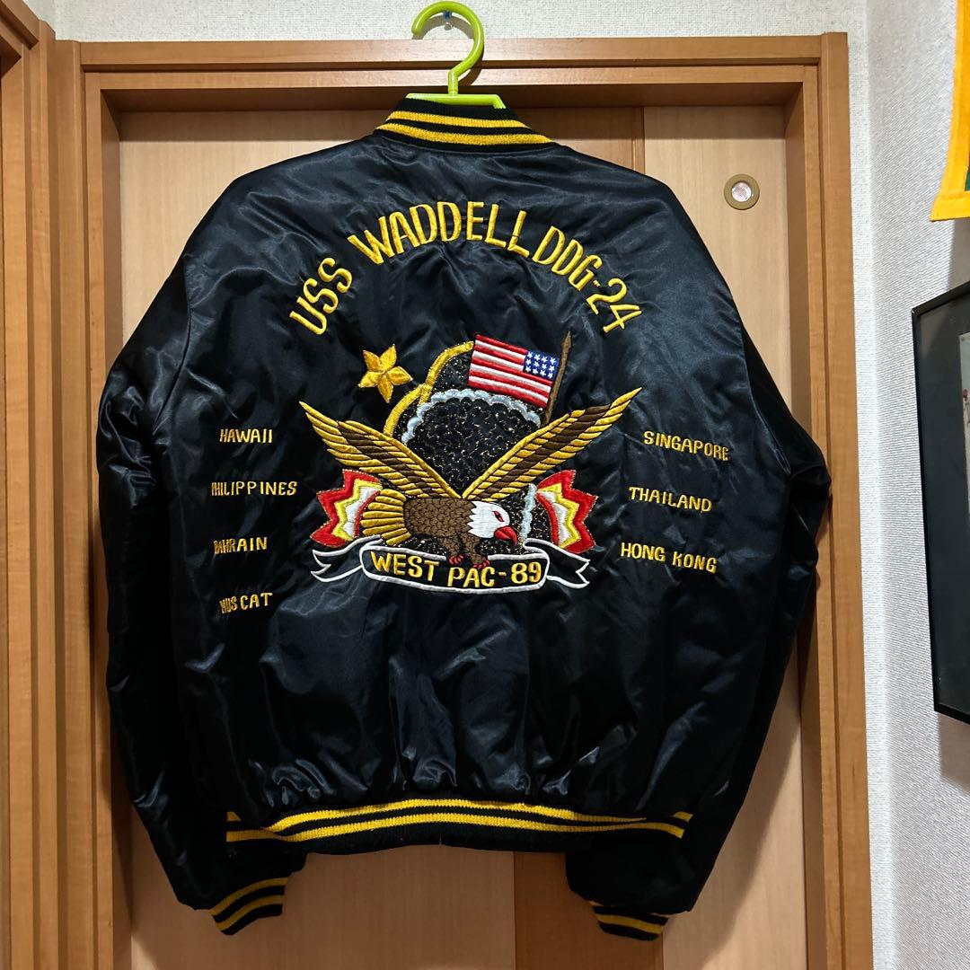 80s USN ツアージャケットWEST PAC-89ヴィンテージ スーベニア