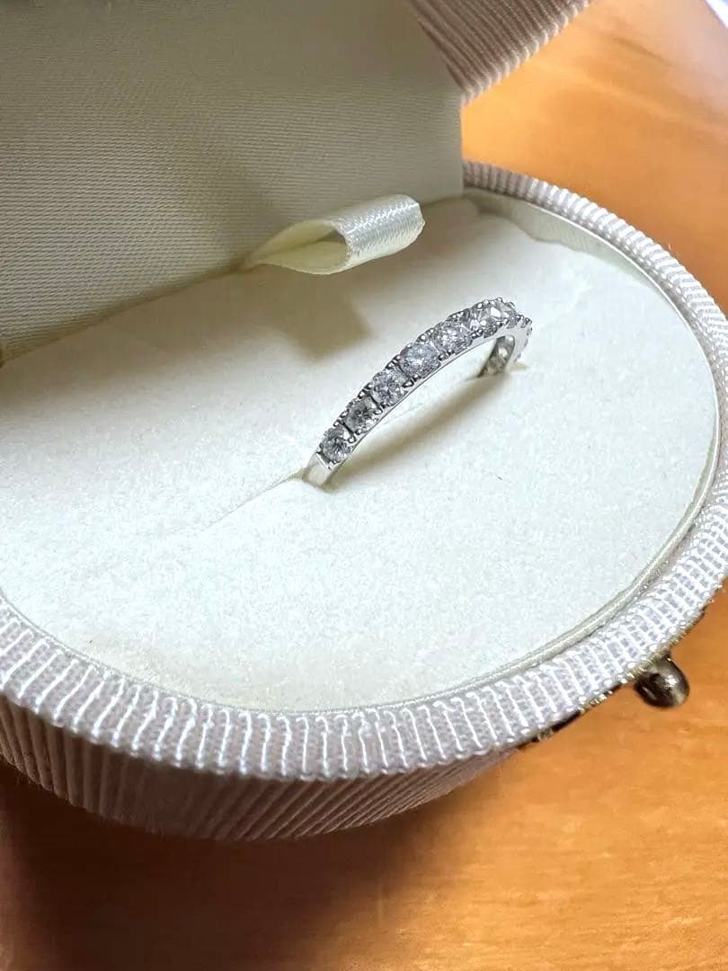 0.5ct ハーフエタニティ　pt950 14号